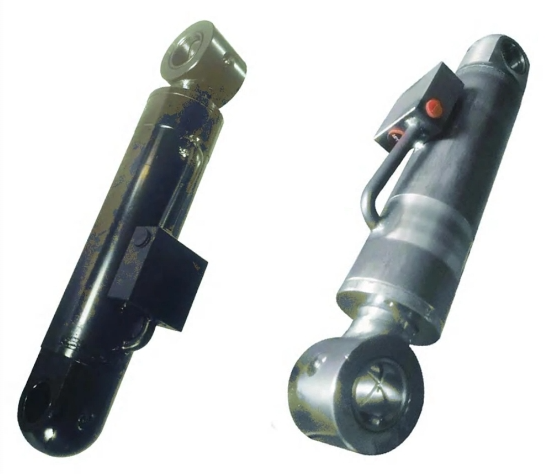 Wood grabbing machine oil cylinder